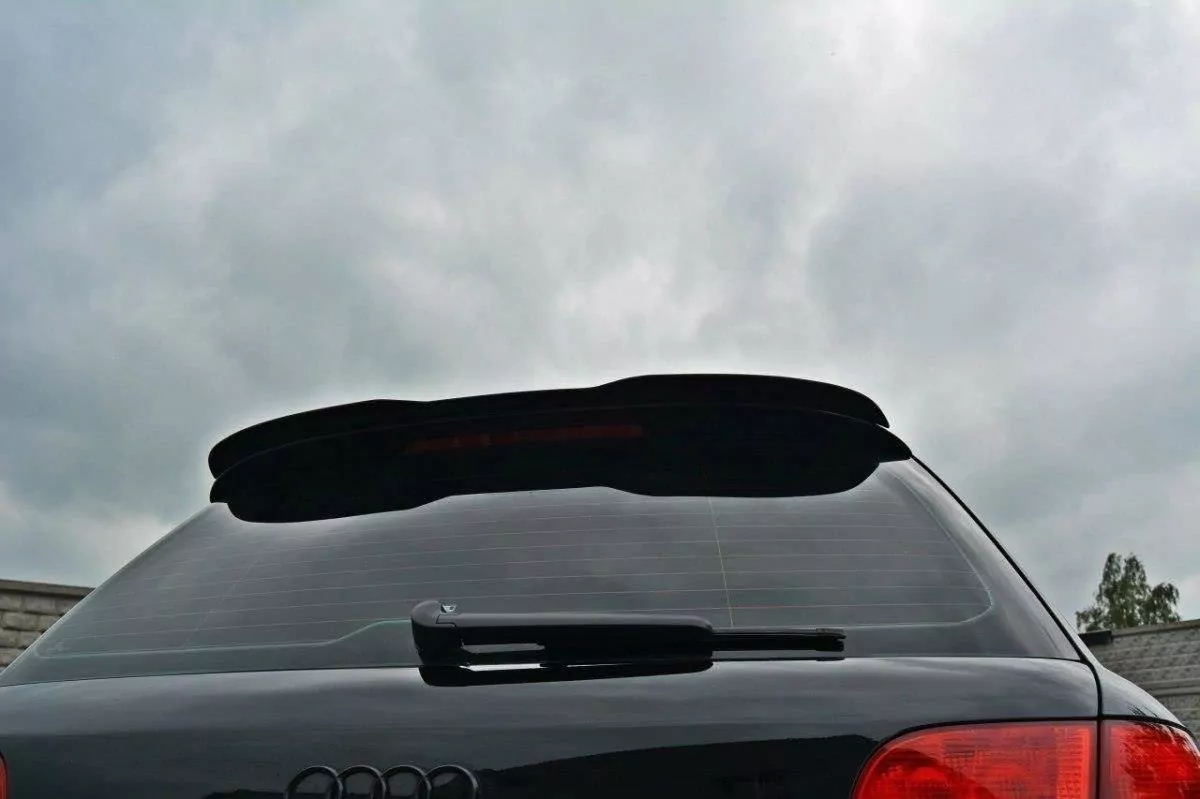 Spoiler CAP Passend Für Passend Für AUDI A4 B7 Schwarz Hochglanz Schwarz Hochglanz