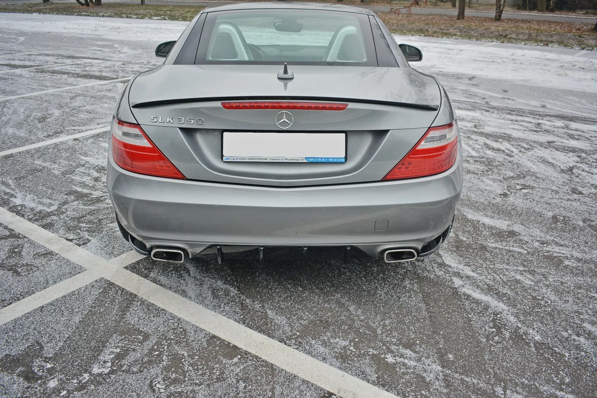 Heck Ansatz Flaps Diffusor Passend Für Diffusor V.1 Passend Für Mercedes SLK R172 Schwarz Hochglanz Schwarz Hochglanz