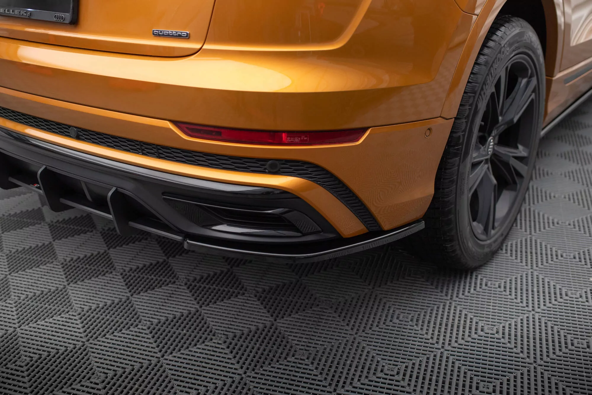 Heck Ansatz Flaps Diffusor Passend Für Diffusor Passend Für Audi Q8 S-line Schwarz Hochglanz Schwarz Hochglanz