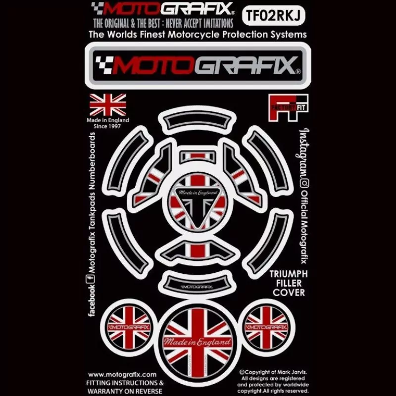 Motografix Tankdeckel Protektor Triumph Modelle TF02RKJ