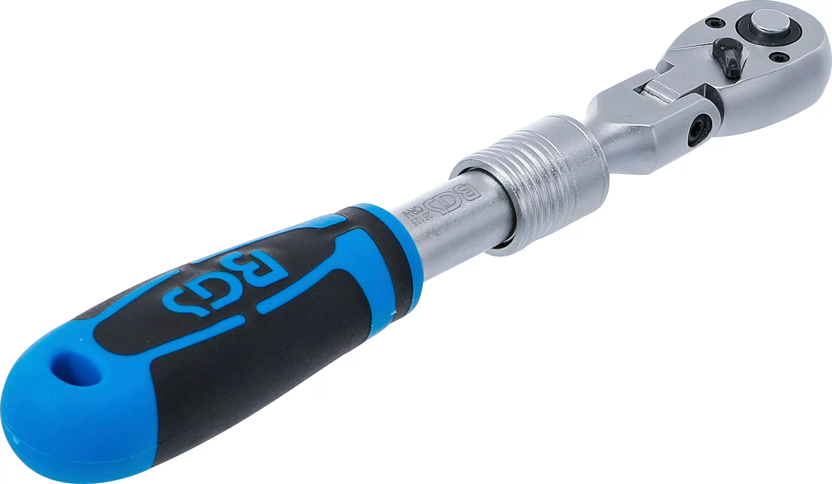 Umschaltknarre, ausziehbar, abwinkelbar | Abtrieb Außenvierkant 6,3 mm (1/2") | 210 - 250 mm