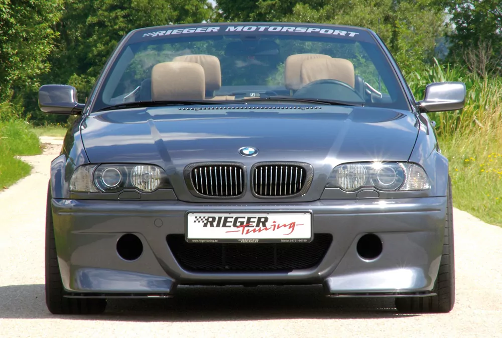 Rieger Spoilerstoßstange CS-Look für BMW 3er E46 - Coupé 02.98-12.01 (bis Facelift) carbon optik