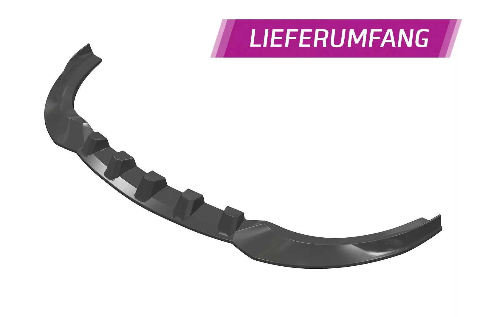 Cup-Spoilerlippe mit ABE für Mercedes Benz B-Klasse W247 CSL537 Schwarz Strukturiert