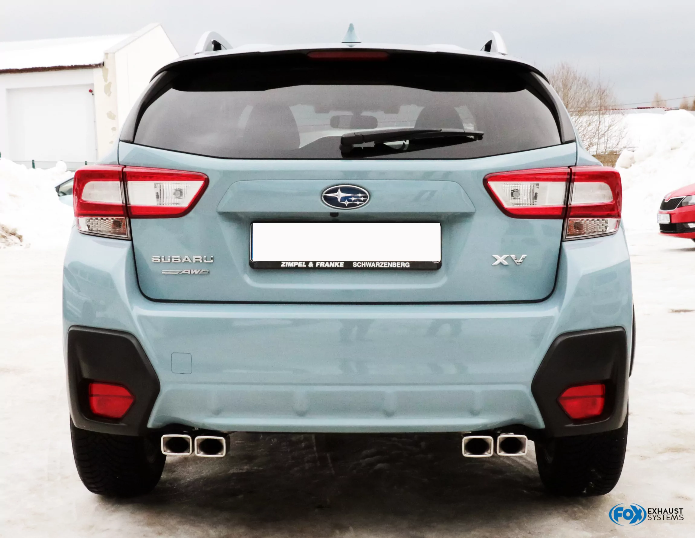 Subaru XV - G5  Endschalldämpfer quer Ausgang rechts/links - 4x Sonderendrohr