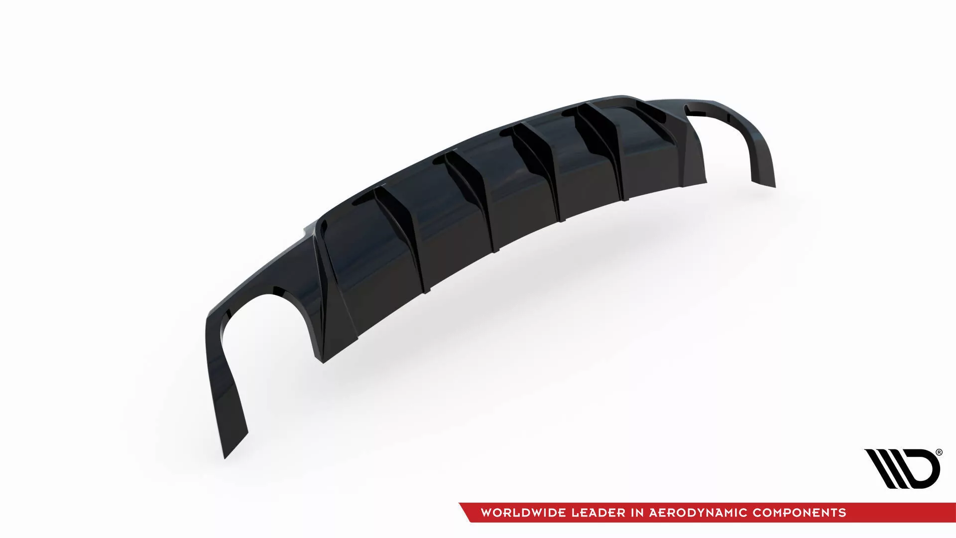 Diffusor Heck Ansatz V.2 Für Volkswagen Scirocco R Mk3 Schwarz Hochglanz