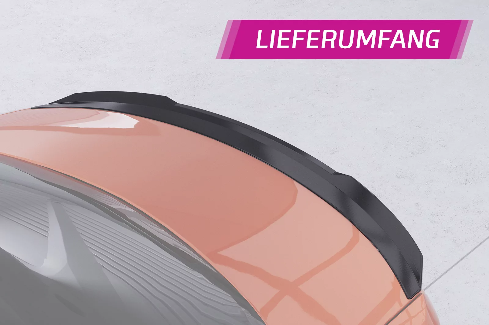 Heckflügel mit ABE für BMW 1er E82 / E88 HF758 Strukturiert (schwarz matt)