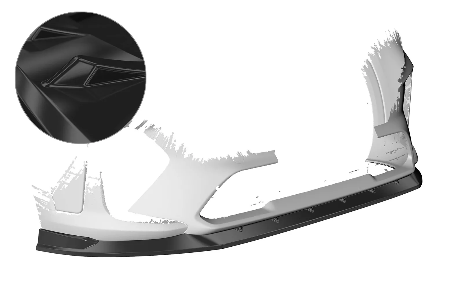 Cup-Spoilerlippe für Hyundai Tucson (TLE) N-Line Glossy (schwarz hochglanz)