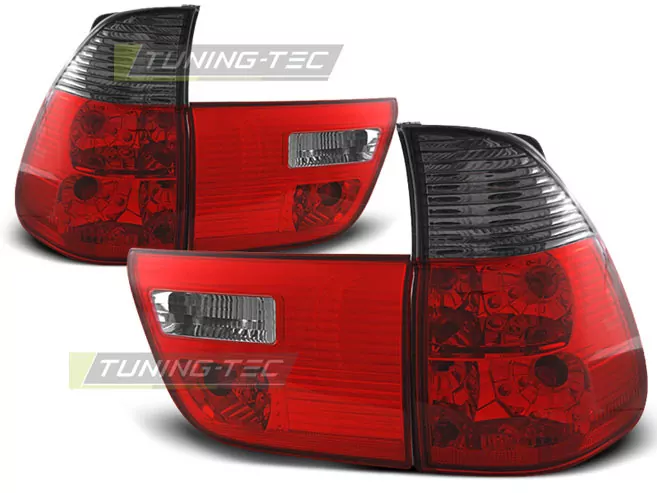 Tail Lights Red Smoke Fits Bmw X5 E53 09.99-06