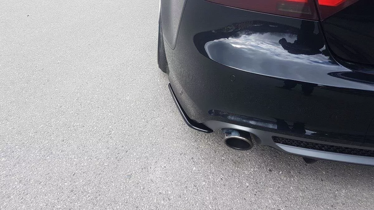 Heck Ansatz Flaps Diffusor Passend Für Diffusor Passend Für Audi A7 Mk1 S-Line Schwarz Hochglanz Schwarz Hochglanz