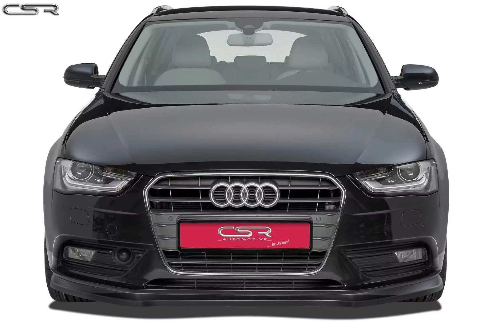 Cup-Spoilerlippe mit ABE für Audi A4 B8 CSL176-M Carbon Look (matt)