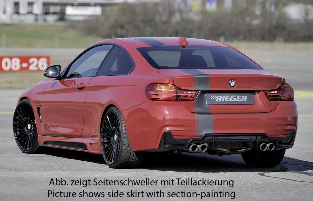 Rieger Seitenschweller links    carbon look für BMW 4er F32  (3C) Coupé (3-tür.) 11.12-06.15 (bis Facelift)
