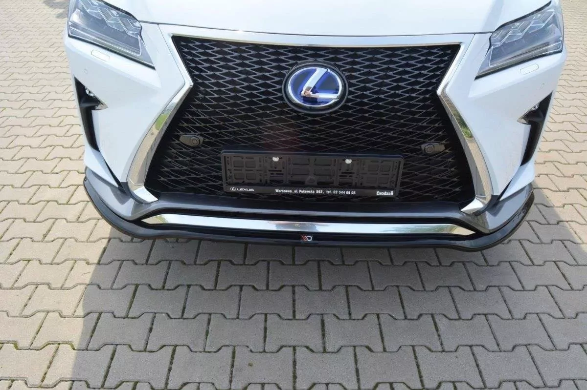Front Ansatz Passend Für V.1 Passend Für Lexus RX Mk4 F-Sport Schwarz Hochglanz Schwarz Hochglanz