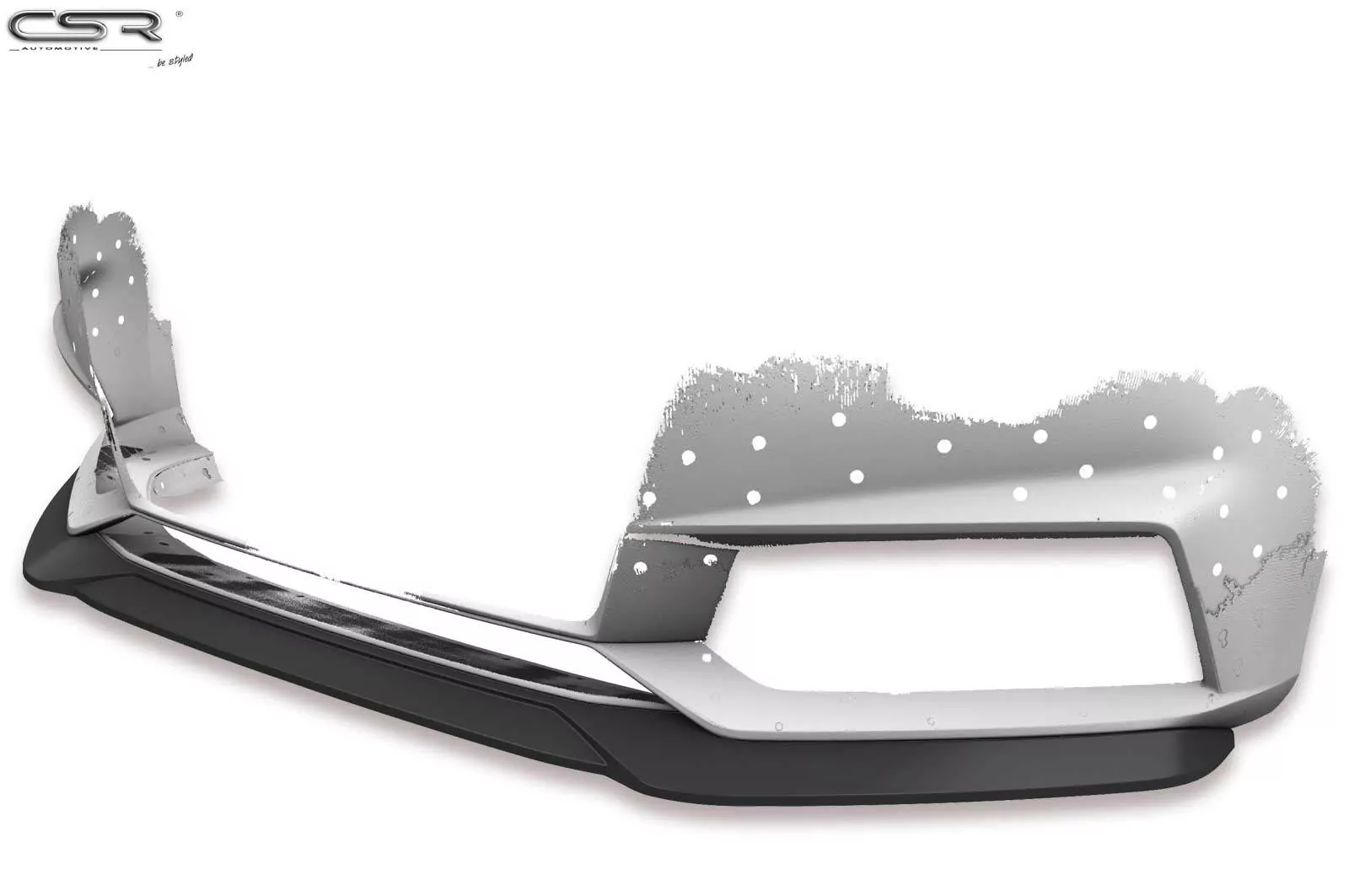 Cup-Spoilerlippe mit ABE für Audi A4 B9 8W S-Line / S4 B9 8W CSL376-M Carbon Look (matt)