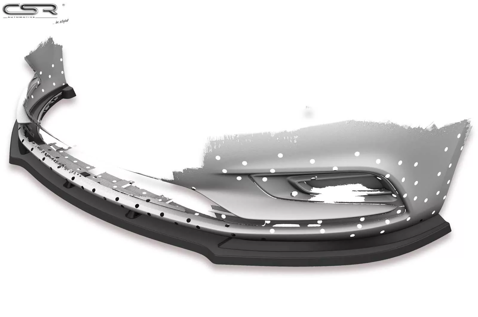 Cup-Spoilerlippe mit ABE für Opel Astra K CSL180-M Carbon Look (matt)