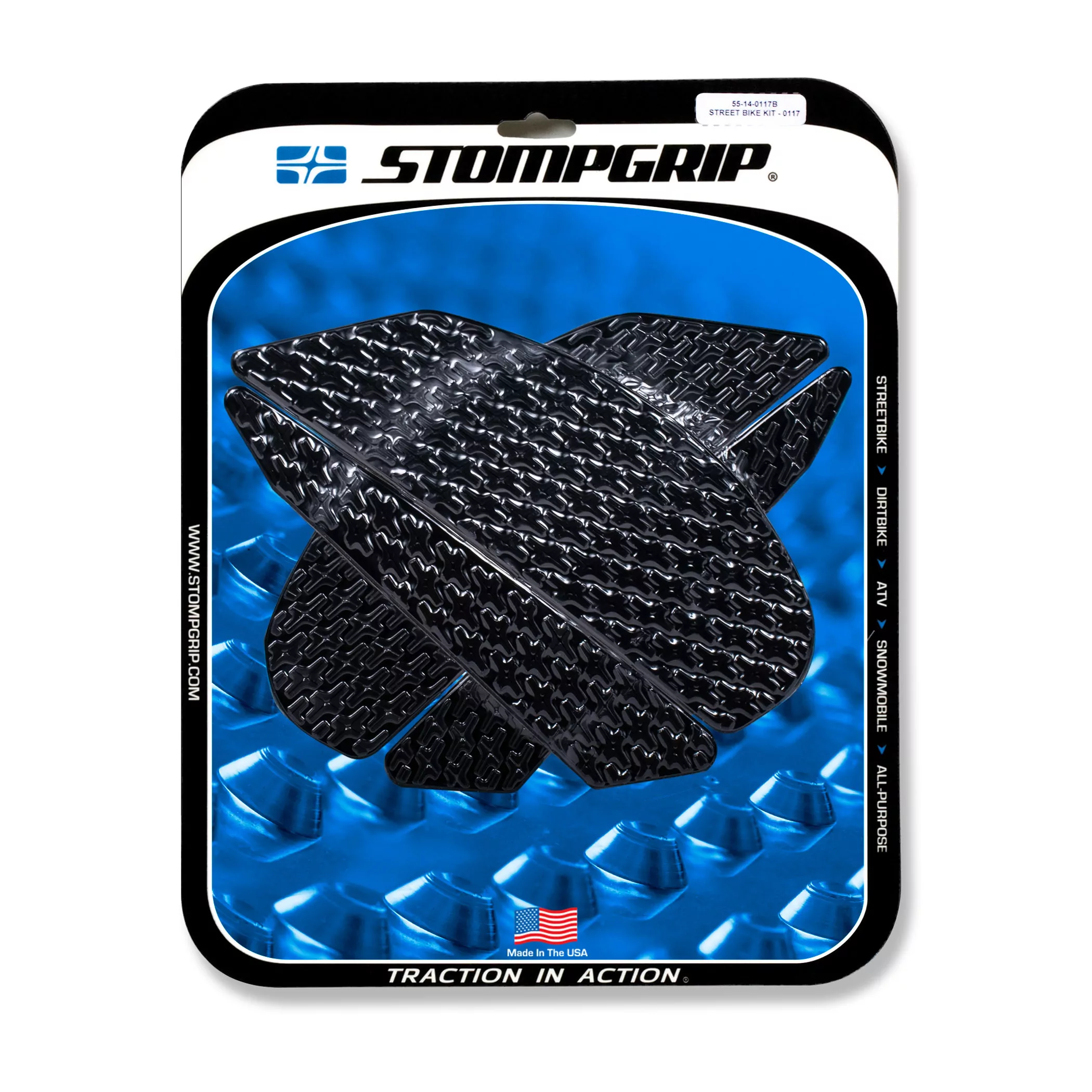 Stompgrip Traction Pad Icon für Kawasaki Z800 13-16 Schwarz