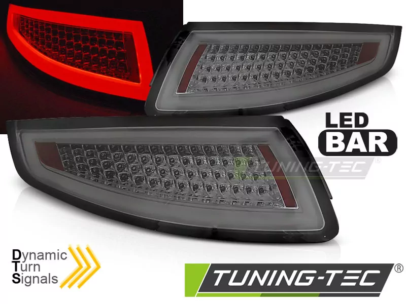 Led Bar Tail Lights Smoke Seq Fits Porsche 911 997 04-09