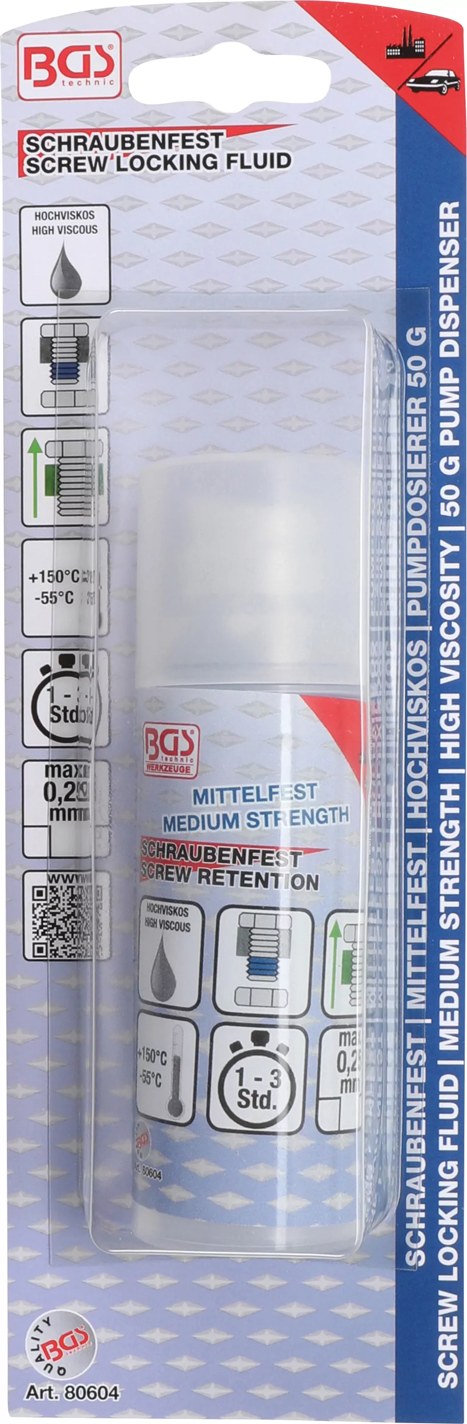 Schraubenfest | mittelfest | hochviskos | Pumpdosierer 50 g