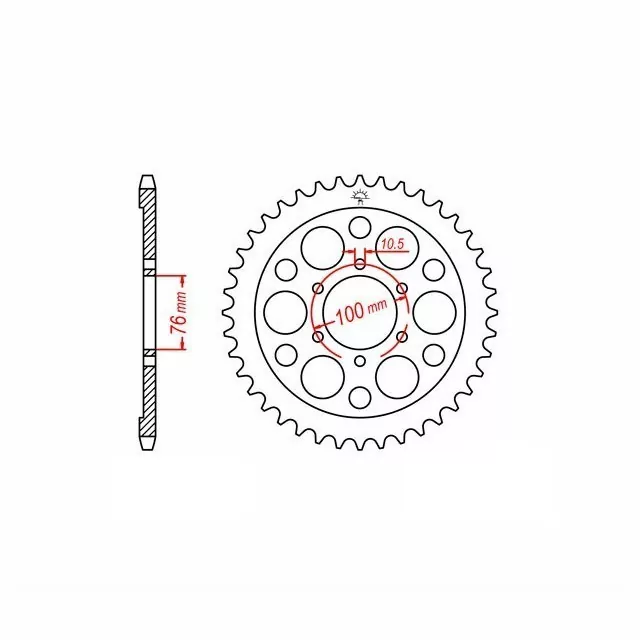 EK-Chain Kettensatz 630 SRO für Suzuki GS750E Modelljahr 1978-1981