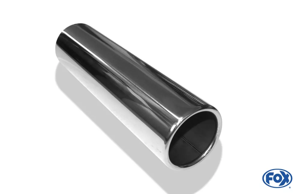 Anschweißendrohr Typ 12  Ø 80 mm / Länge: 300 mm - rund / eingerollt / gerade / ohne Absorber