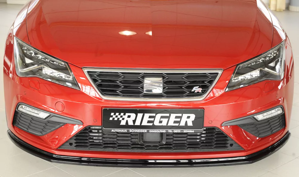 Rieger Spoilerschwert für Seat Leon FR (5F) | 3-tür. (SC) 01.17- (ab Facelift) für orig. FR-/ Cupra-Frontschürze