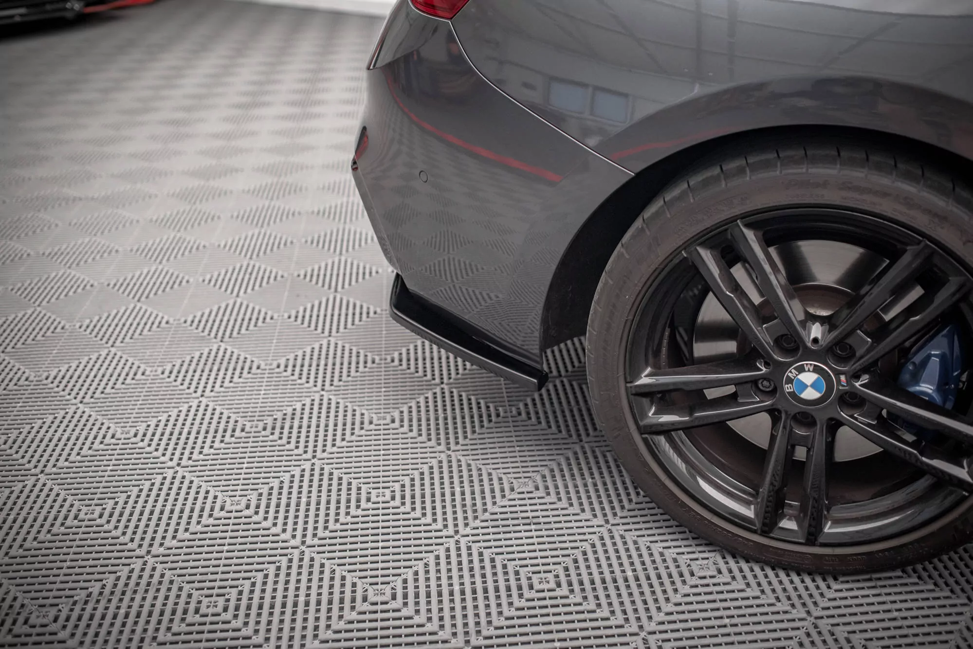 Heck Ansatz Flaps Diffusor Passend Für Diffusor Passend Für BMW 1er F20 FL M-power Schwarz Hochglanz Schwarz Hochglanz