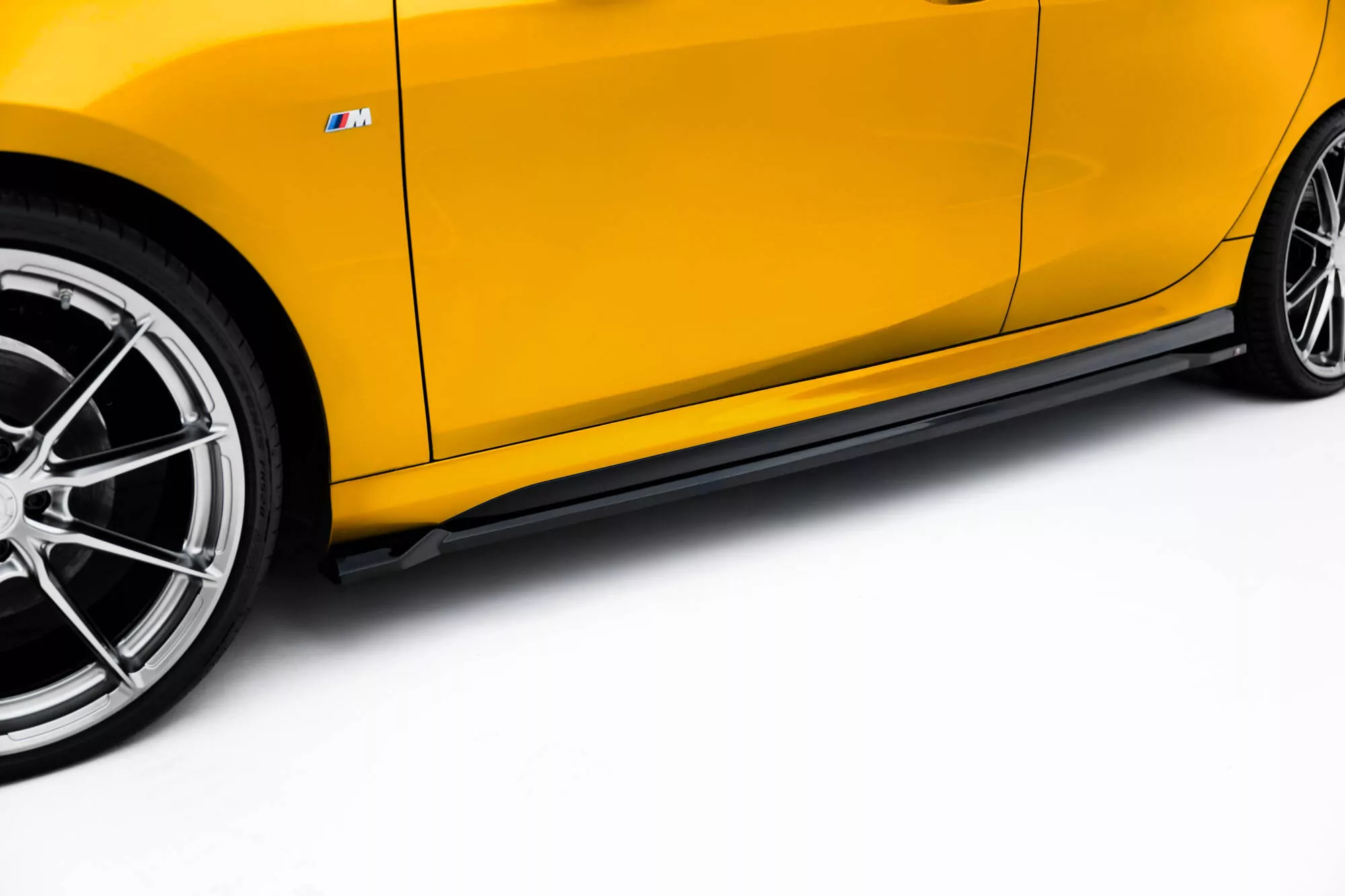 Seitenschweller Ansatz Für V.3 Für BMW M135i / 1 M-Paket F70 Schwarz Hochglanz