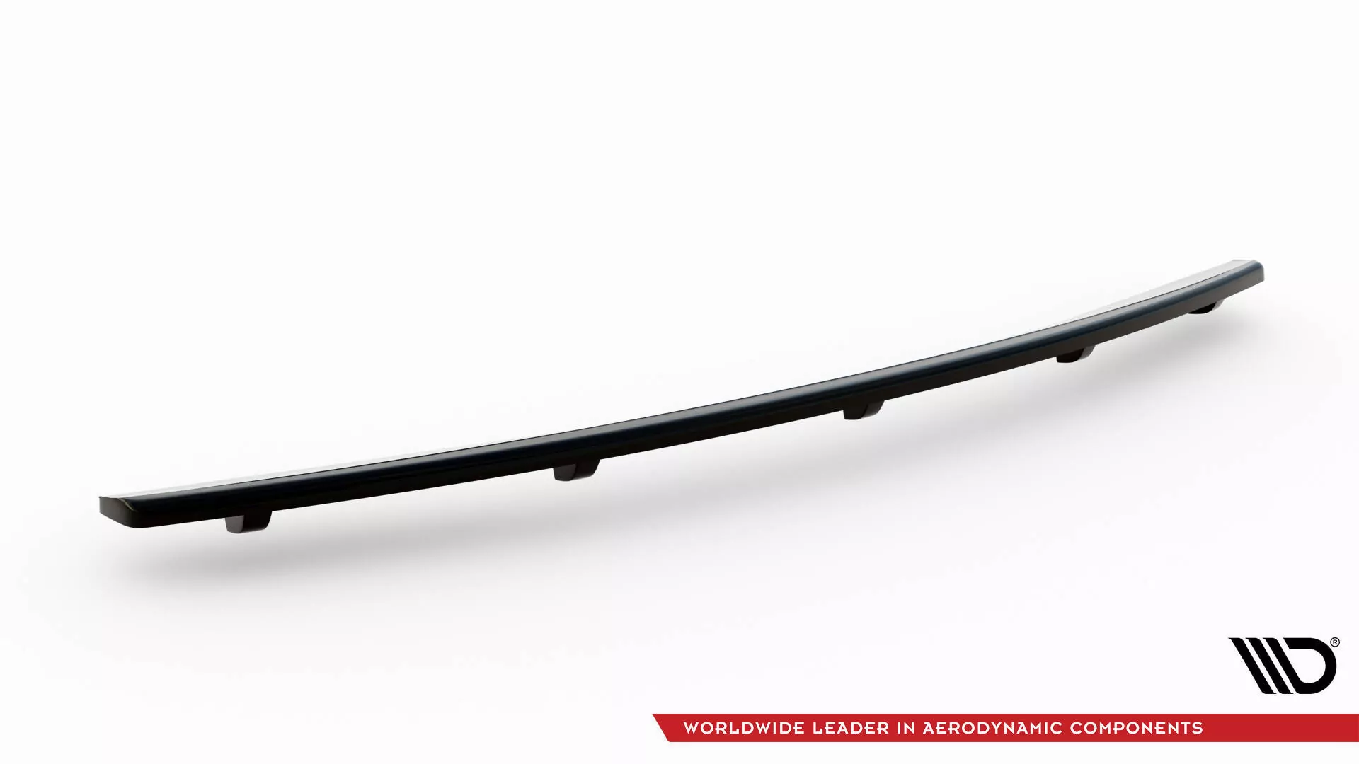 Hinten Splitter (mit Einem Vertikalem Balken) BMW 6er Coupe / Cabrio E63 / E64 Schwarz Hochglanz