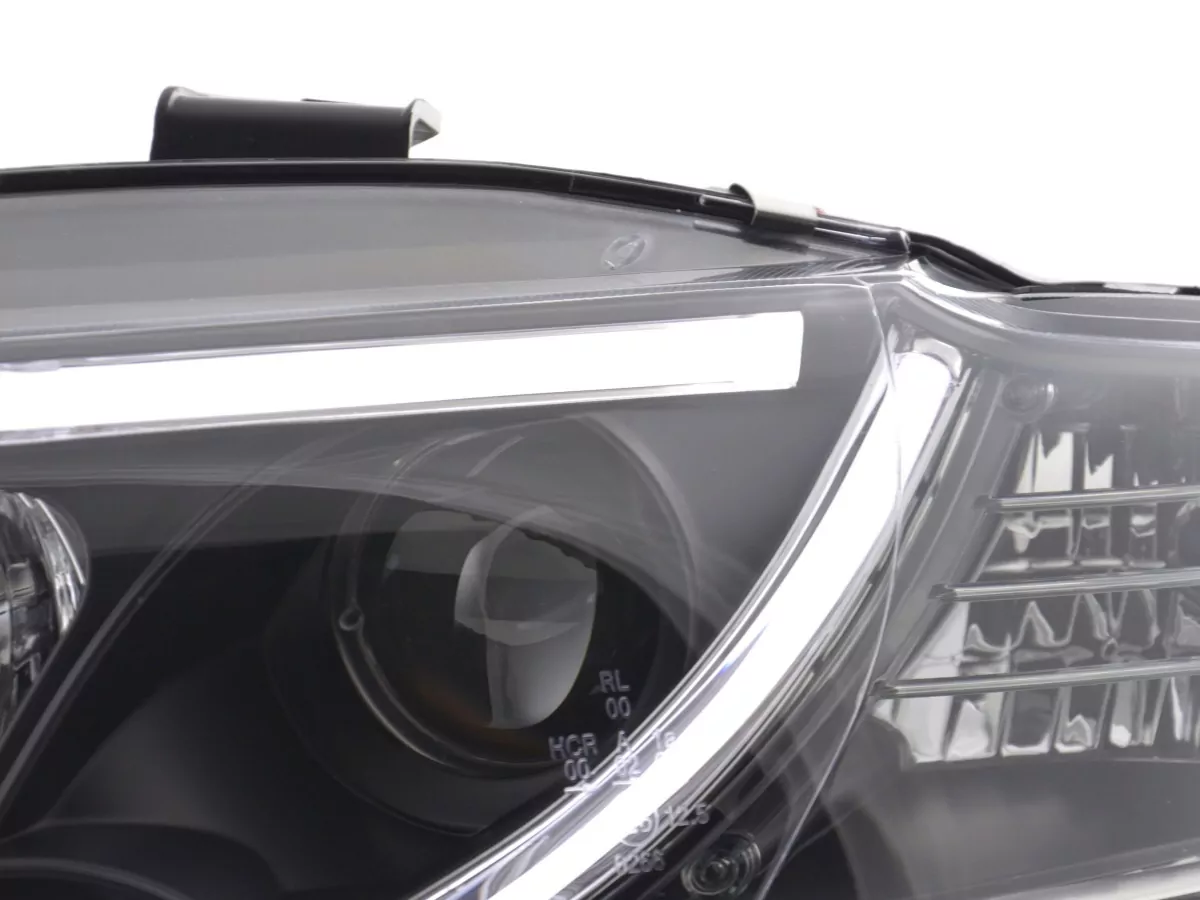 Scheinwerfer Set Daylight LED Tagfahrlicht Audi A4 B7 8E Bj. 04-08 schwarz