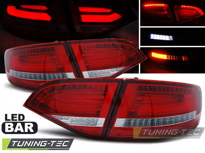 Led Tail Lights Red White Fits Audi A4 B8 08-11 Avant