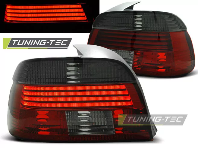 Led Tail Lights Red Smoke Fits Bmw E39 09.00-06.03