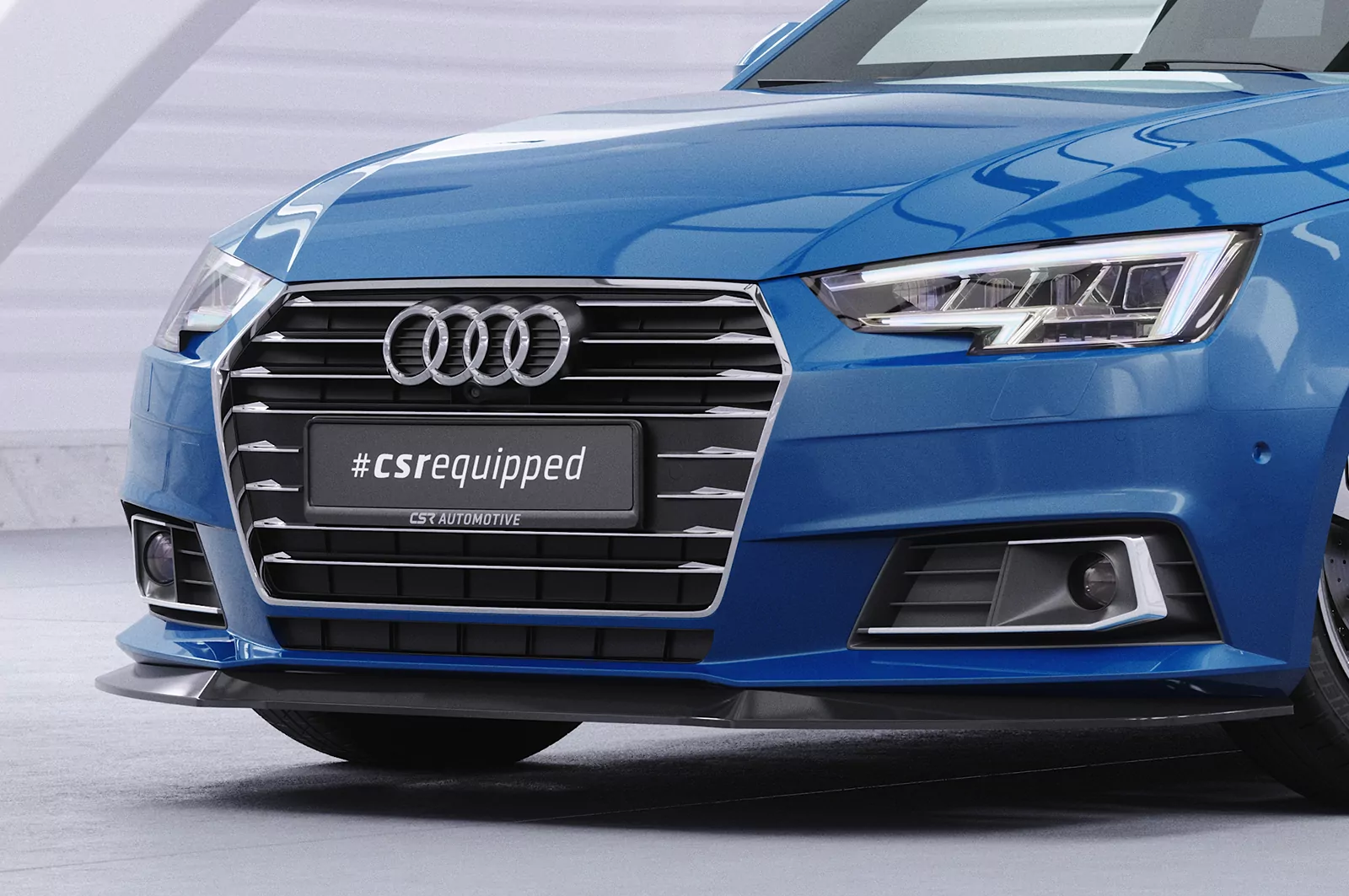 Cup-Spoilerlippe mit ABE für Audi A4 B9 (Typ 8W) CSL388 Strukturiert (schwarz matt)