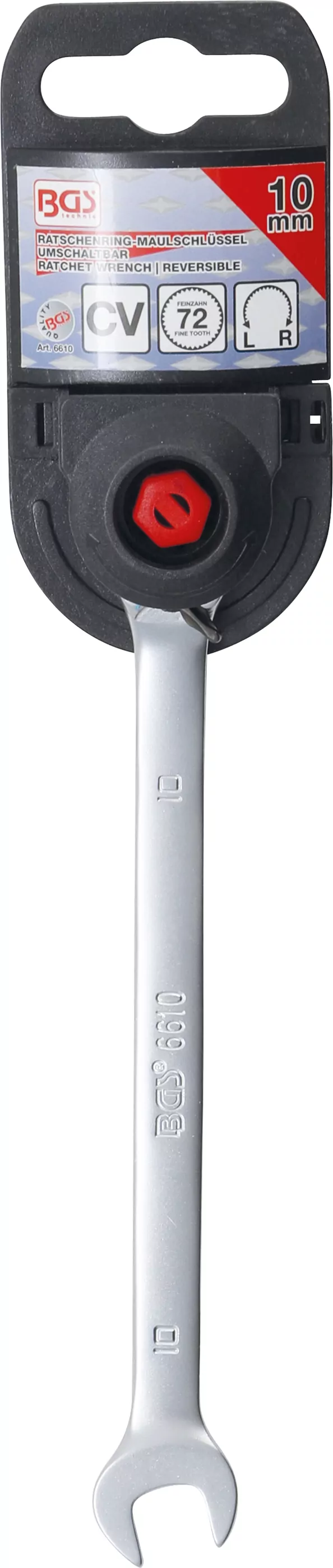 Ratschenring-Maulschlüssel | umschaltbar | SW 10 mm