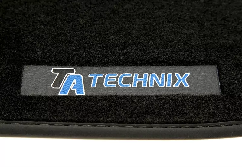 TA Technix Fußmatten Set mit Logo passend für BMW 3er Limousine, Coupe, Touring Typ E46