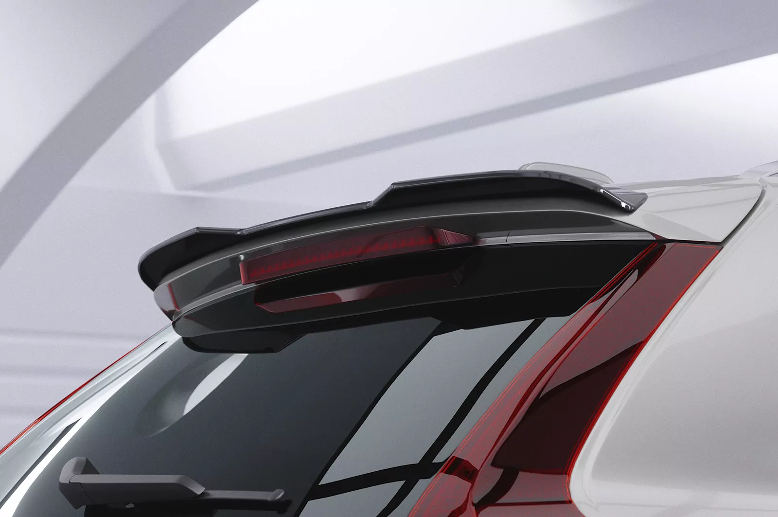 Heckflügel mit ABE für Volvo XC60 (SPA) HF867 Schwarz Strukturiert