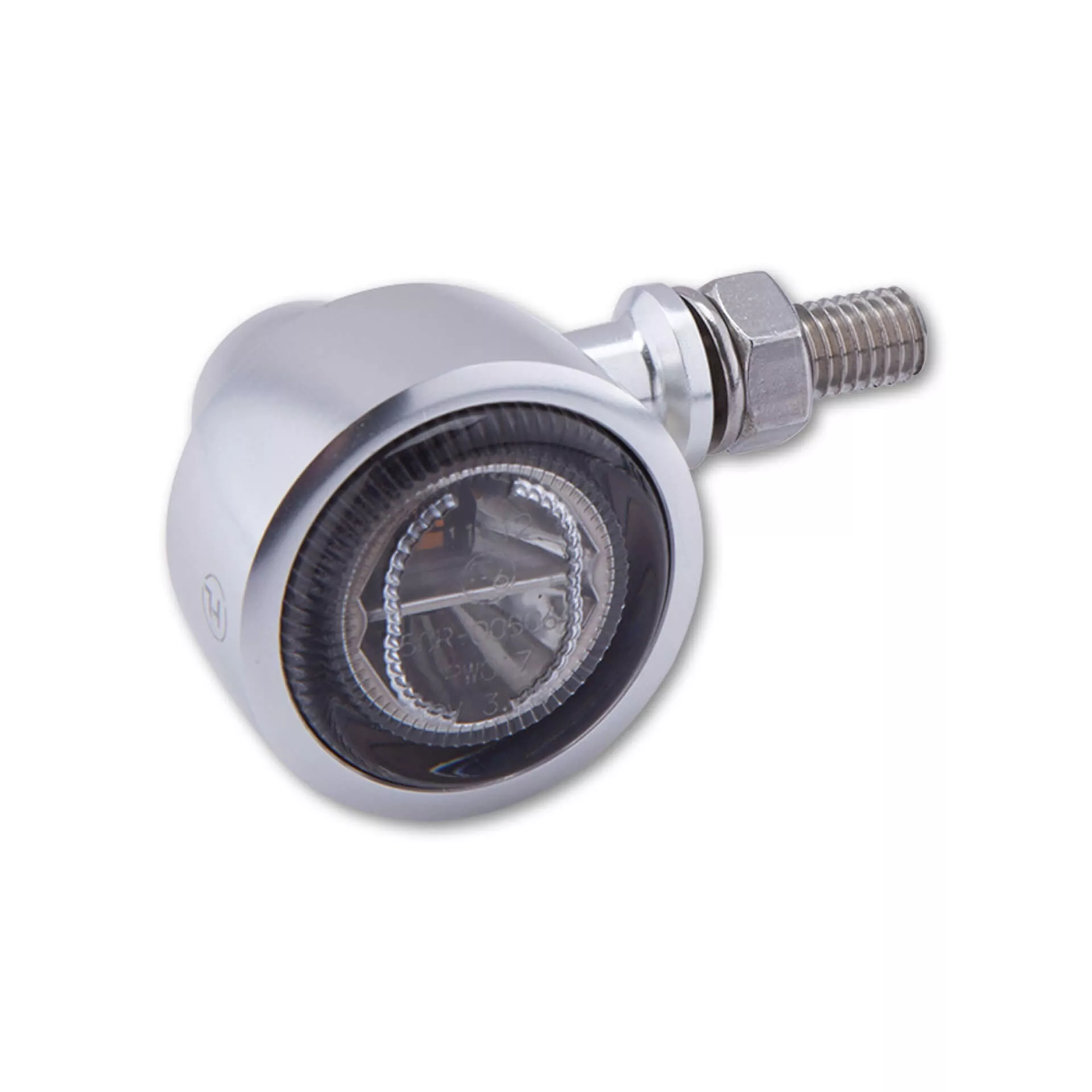 HIGHSIDER Pro Classic-X1 LED Indicator Gehäuse  Silber / Linse Rauchgrau (Paar), Vorn & Hinten