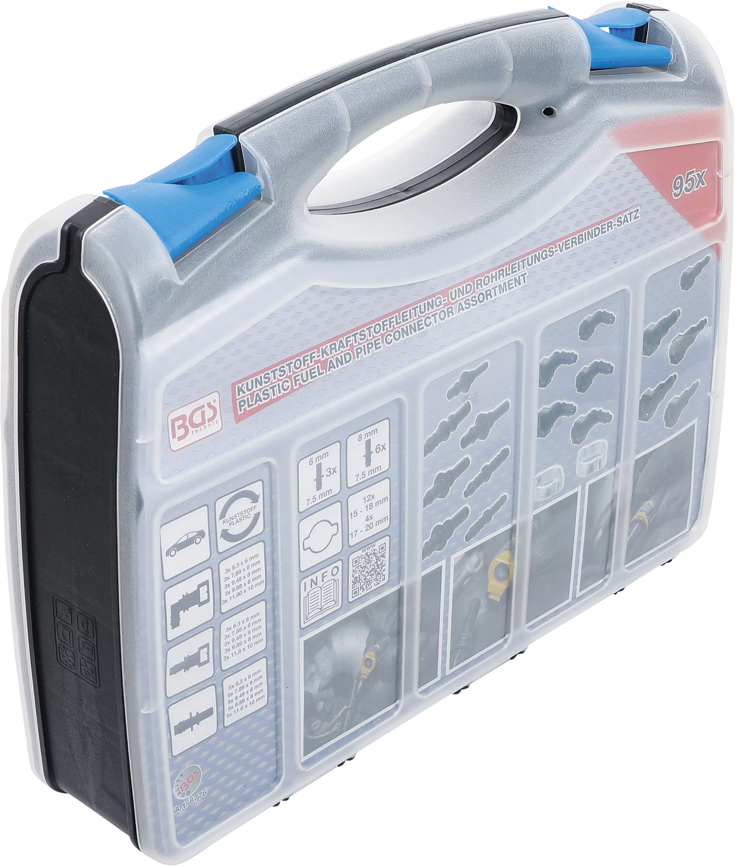 Kunststoffrohr- & Kupplungs-Sortiment | 95-tlg.