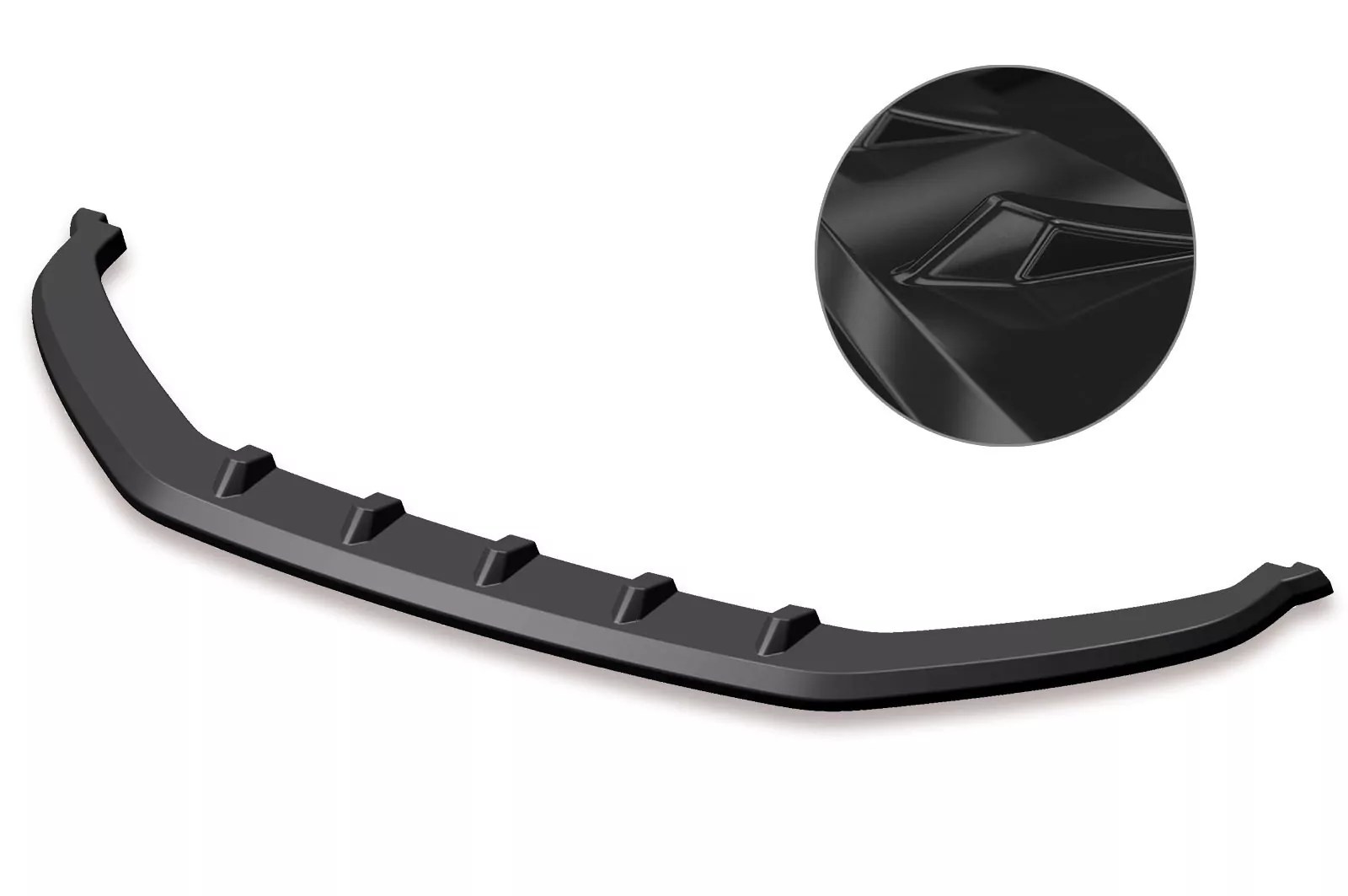 Cup-Spoilerlippe mit ABE für VW T-Roc (A1) R-Line Glossy (schwarz hochglanz)