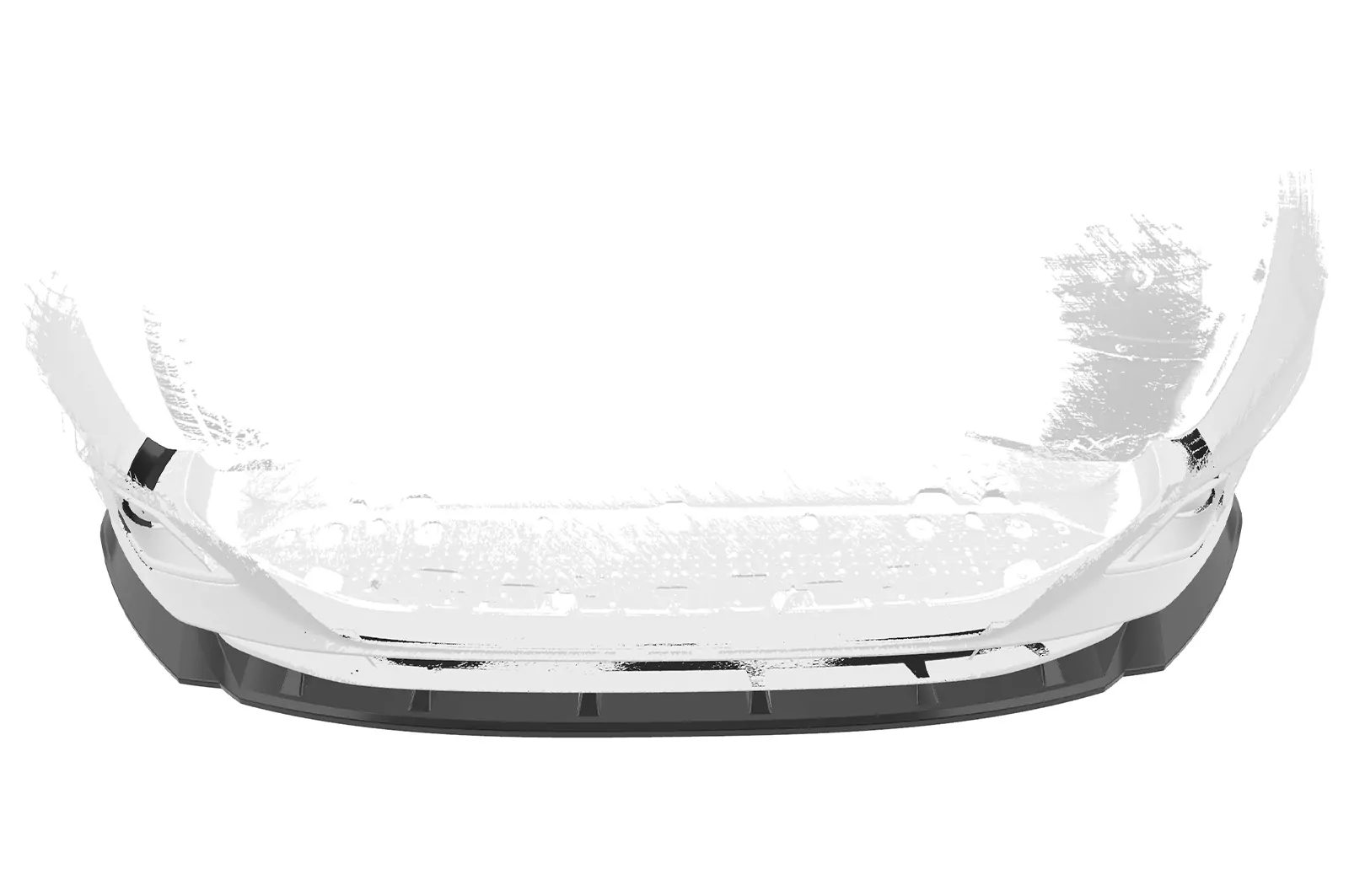 Cup-Spoilerlippe mit ABE für Audi A4 / S4 B9 (8W) CSL561 Schwarz Strukturiert