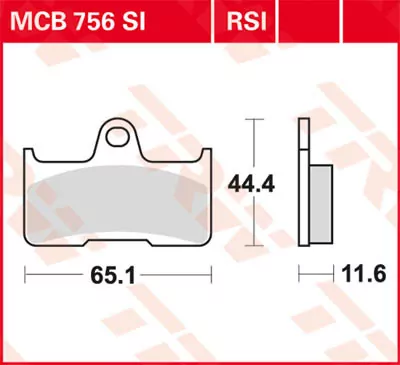 Scheibenbremsbeläge Mcb756rsi