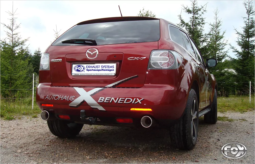 Mazda CX7  Endschalldämpfer quer Ausgang rechts/links - 1x114 Typ 13 rechts/links