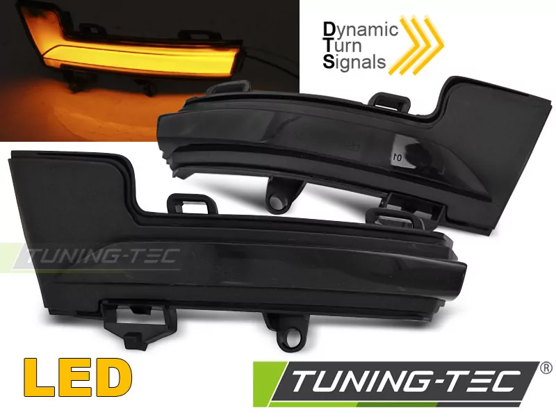 Side Direction In The Mirror Smoke Led Seq Fits  Skoda Octavia Iii 12-20