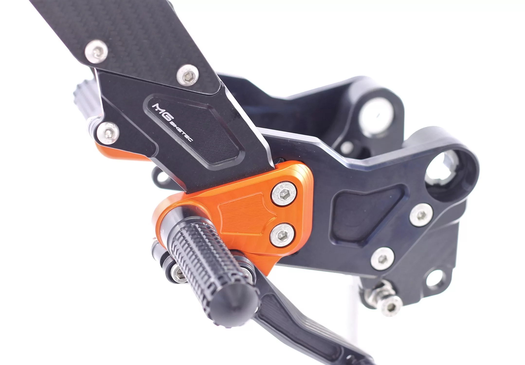 MG Biketec Sportfussrastenanlage / Rastenanlage / Fußrastenanlage mit ABE, gültig in D - A - CH für KTM 125 Duke ab 2020-2023