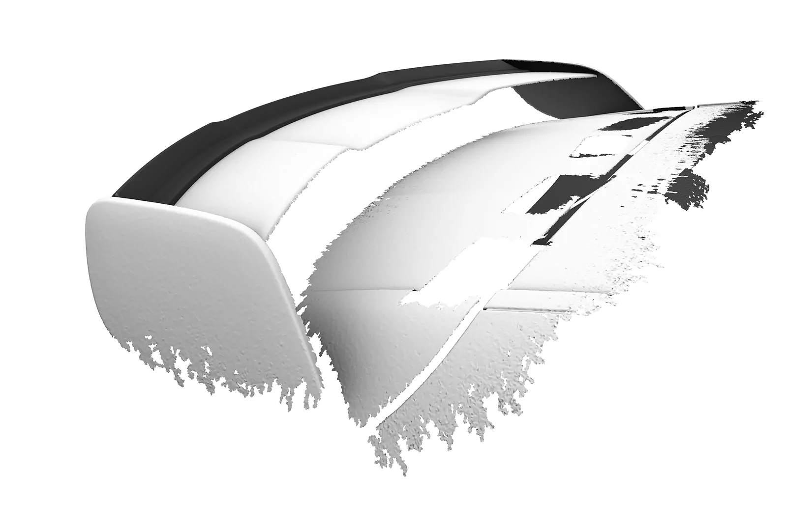 Heckflügel mit ABE für Mercedes-Benz A-Klasse W176 AMG HF132 Schwarz Strukturiert