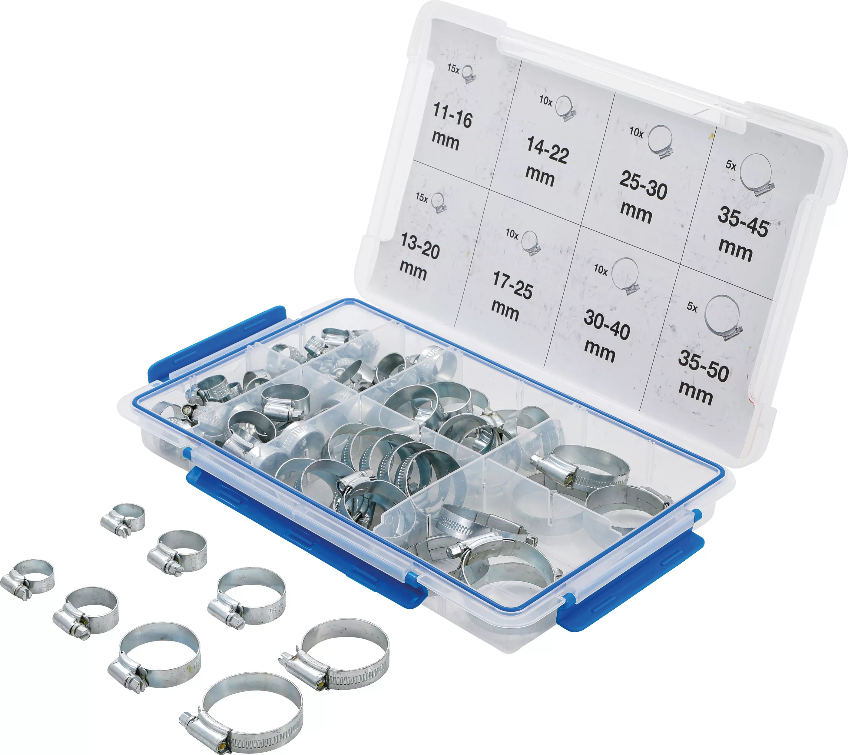 Schlauch-Schellen Sortiment | 80-tlg.