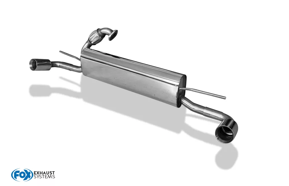 Smart Fortwo Coupe 451  Endschalldämpfer quer Ausgang rechts/links inkl. Flexstück - 1x70 Typ 24 rechts/links