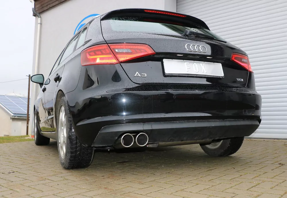 Audi A3 - 8V Sportback  Endschalldämpfer einseitig - 2x90 Typ 16