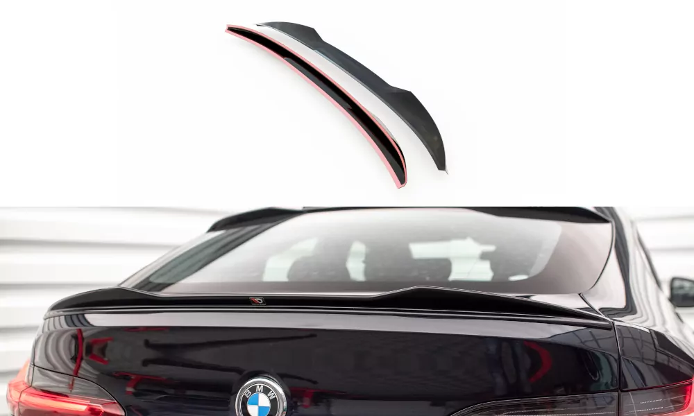 Unten Spoiler CAP Für 3D BMW X4 M F98 Facelift Schwarz Hochglanz