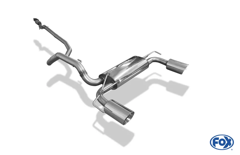 Opel Adam S  Endschalldämpfer quer Ausgang rechts/links - 115x85 Typ 44 rechts/links