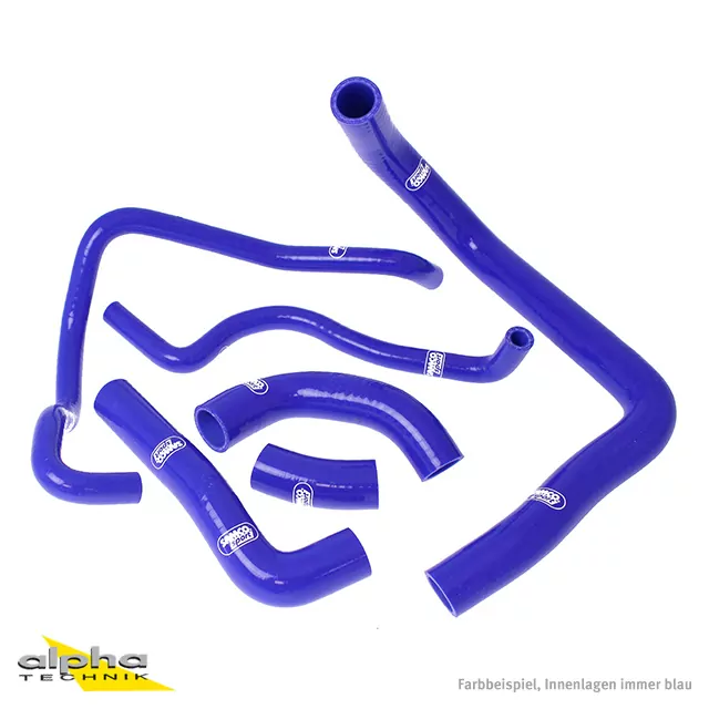 SAMCO SPORT Siliconschlauch Kit blau für Kawasaki ZX10R Modelljahr 2008-2010