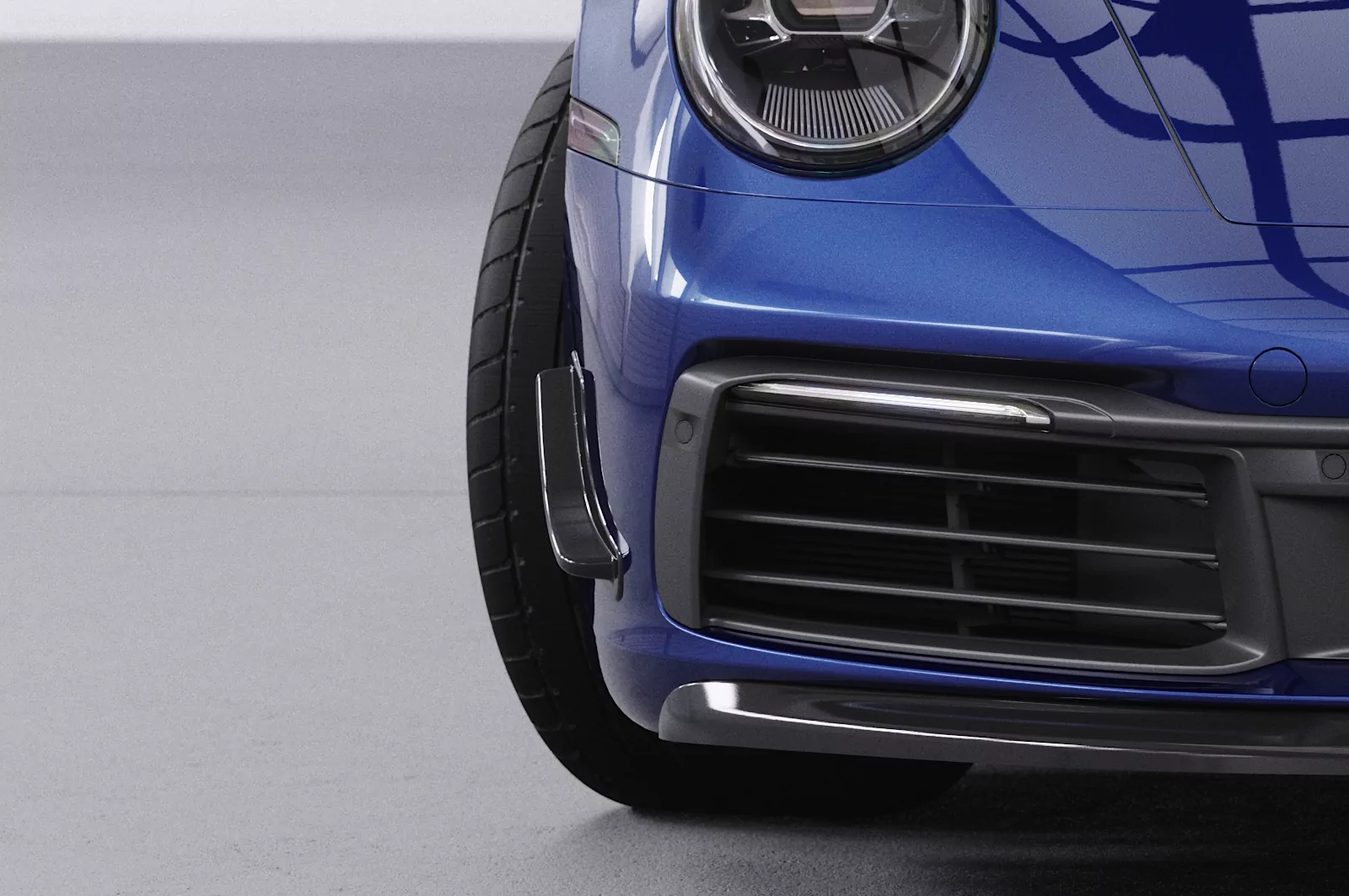 Performance Flaps für Porsche 911 / 992/991/997/996, Boxster 981, Cayman 981C FP015 Strukturiert (schwarz matt)